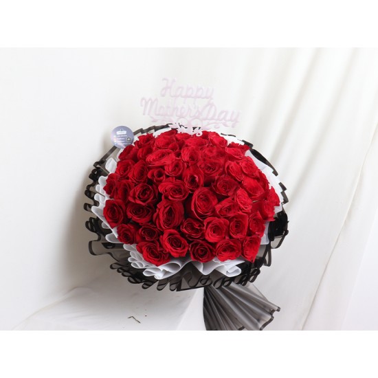 Spl Red Rose Bouquet Five