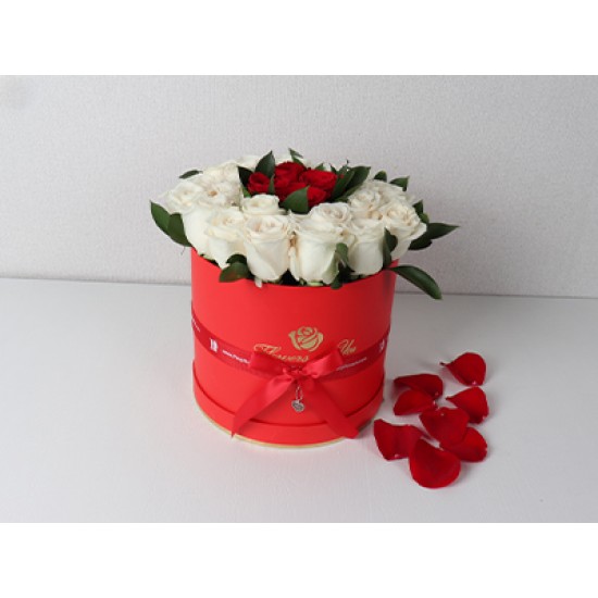 Red Box Roses Flowers