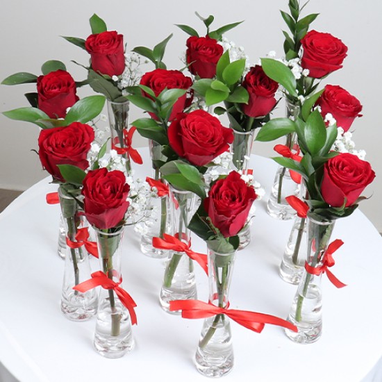 Single vace single rose15 pieces