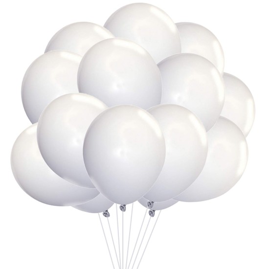 white Helium Balloons 10pcs