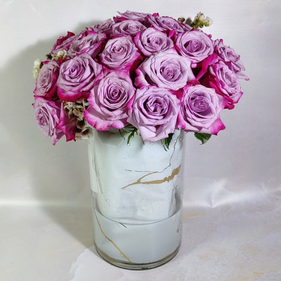 Marble Rose in Vase